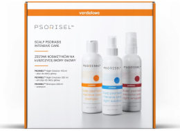 NoName PSORISEL_SET Emulze proti lupénce na pokožce hlavy 200ml + tekutina na lupénku na pokožce hlavy 150ml + šampon na lupénku na pokožce hlavy 200ml