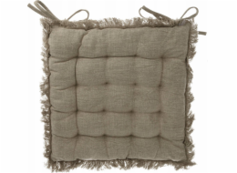 Home Styling Collection Kolekce bytového stylingu SIMPLY prošívaný polštář na židli, bavlna, zavazování, 40 x 40 cm