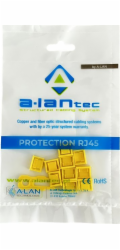 Alantec Zámek USB portu proti neoprávněnému připojení, žlutý (balení 10 ks + klíč) ALANTEC