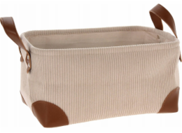 Home Styling Collection Úložný košík z manšestrové tkaniny s uchy, kolekce Home Styling, 30 x 20 x 15 cm