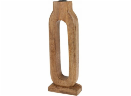Home Styling Collection Dřevěný svícen z kolekce bytového stylingu, mangové dřevo, 11,5 x 30 cm