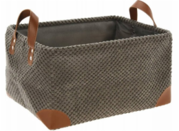 Home Styling Collection Úložný košík z manšestrové tkaniny s rukojeťmi, kolekce Home Styling, 36 x 26 x 19 cm