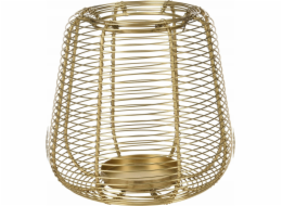 Home Styling Collection Kolekce bytového stylingu Zlatá svíčková lucerna, kovová, O 17,5 cm