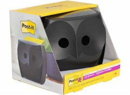 Post-it Dávkovač poznámkových bloků Z-Notes Owl (+2 bloky) černý