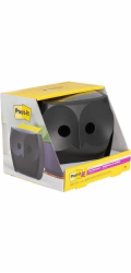 Post-it Dávkovač poznámkových bloků Z-Notes Owl (+2 bloky) černý