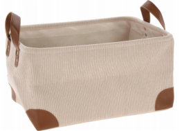 Home Styling Collection Úložný košík z manšestrové tkaniny s rukojeťmi, kolekce Home Styling, 36 x 26 x 19 cm