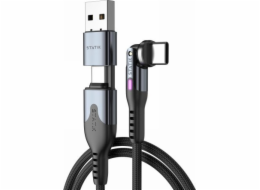 STATIK Statik PowerPivot Pro USB kabel - USB-C - USB-C 3m, nylonový opletený (černý)