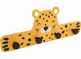 Atmosphera Dětský věšák LEOPARD, 4 háčky