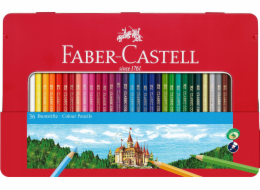 Faber-Castell Sada 36 barevných tužek v kovovém pouzdře