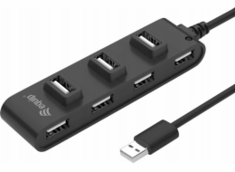 Equip Equip USB-Hub 7-Port 2.0 ->7x2.0 480Mbps o.Netzteil sw