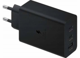 OEM nabíječka PD NÁSTĚNNÁ NABÍJEČKA 2xUSB-C 65W 1xUSB ČERNÁ BULK