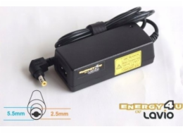 Energy4U Napájecí zdroj pro notebook Energy4U PA85 20V / 2A (5,5x2,5mm) 40W, Napájecí zdroj pro netbooky / notebooky Lenovo, LG, MSI