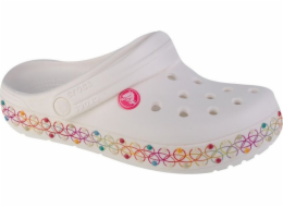 Crocs Dětské dřeváky Crocband Stretch Necklace 208269-94S bílé 32/33