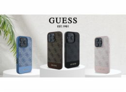 Guess Guess GUHCP16SG4GLGR tvrdý kryt pro iPhone 16 6.1 šedý/šedý s proužky na spodní straně 4G