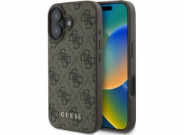 Guess Guess GUHCP16SG4GFBR Tvrdý kryt pro iPhone 16 6.1 hnědý/hnědý 4G Classic