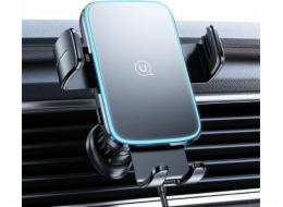 Usams Držák do auta USAMS Charger s bezdrátovou nabíječkou do větracího otvoru černá/černá (CD230) 15W
