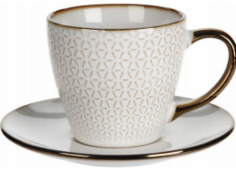 London Durable Porcelain Londýnský porcelánový hrnek na kávu a čaj s podšálkem DUNE, 210 ml