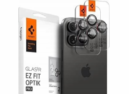 Spigen OPTIK PRO L-SERIES GLAS.TR „EZ FIT“ OCHRANNÉ POUZDRO NA FOTOAPARÁT, BALENÍ 2 POUZDERŮ PRO IPHONE 14 PRO / PRO MAX / 15 PRO / PRO MAX / 16 PRO / 16 PRO MAX, ČERNÉ