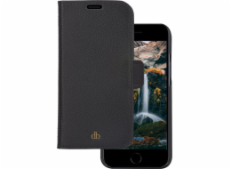 dbramante New York - iPhone SE/8/7 - nočně černá - celozrnný kožený kryt s pebble printem