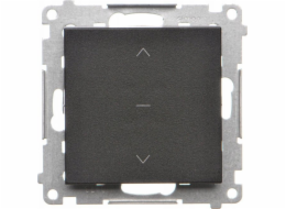 Kontakt-Simon Tlačítko rolety Kontakt-Simon 55 TZP1K.01/149 modul 10 A, 250V~, rychlospojky černé matné