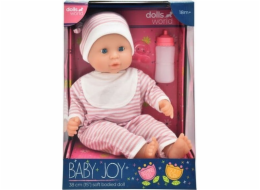 Dolls World PANENKA BABY JOY OD DOLLS WORLD 38 CM - PRUHOVANÉ OBLEČENÍ