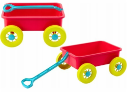 LeanToys Pískový vozík Pastelově růžový