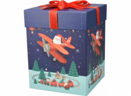 Home Styling Collection Kolekce bytového stylingu Dvě dárkové krabičky s motivem Santy, 26 a 23 cm