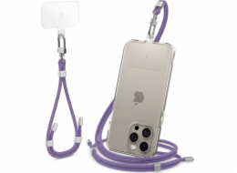 Spigen SPIGEN UNIVERSAL STRAP SET CROSSBODY A ZÁPĚSTÍ TMAVO FIALOVÝ