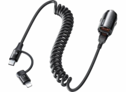 Remax Nabíječka ŁAD SAM. REMAX RUICHY ŘADA 45W RCC356 + OSVĚTLENÍ/ČERNÝ KABEL USB-C