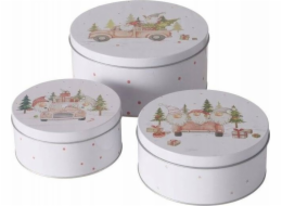 Boltze Sada 3 úložných dóz CARRIE, O 14-20 cm