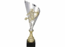Victoria Sport Plastový sportovní hrnek Victoria, stříbrno-zlatý TM 7149C