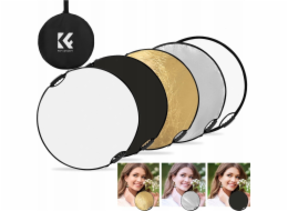Kf Fotografický reflektor s rukojetí 5v1 kulatý 80cm DIFUZÉR Venkovní studio K&F / KF18.0005