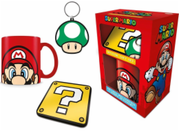 Pyramid DÁRKOVÁ SADA HRNKU S KLÍČENKAMI PYRAMAD MARIO BROS, POBŘEŽNÍ