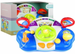LeanToys Interaktivní volant pro děti, zvukový panel, LEAN Toys
