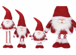 Christmas decoration Vánoční dekorace Vánoční dekorace Vánoční dekorace Santa Claus na teleskopických nohách červená 30x18x100cm