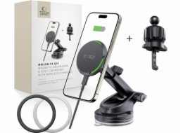 Tech-Protect Nabíječka TECH-PROTECT MM15W-V7 QI2 MAGNETICKÁ MAGSAFE DRŽÁK DO PALUBNÍ DESKY A VENTILAČNÍHO SYSTÉMU AUTO BEZDRÁTOVÁ NABÍJEČKA 15W ČERNÁ