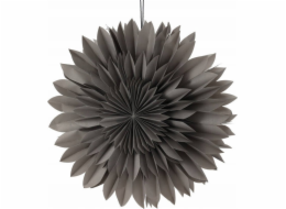 Christmas decoration Vánoční dekorace Vánoční dekorace HVĚZDA DEKORATIVNÍ ZÁVĚSNÝ PAPÍR 3D 50CM ŠEDÝ