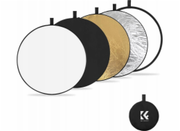 K+F Fotografický reflektor 5v1 difuzér + pouzdro Venkovní studiový kulatý 110 cm 110 / K&f / Kf18.0003