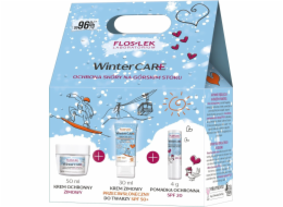 Floslek Dárková sada FLOSLEK pro zimní péči (zimní opalovací krém 30 ml + ochranný krém 50 ml + ochranný balzám na rty SPF 20 4 g)