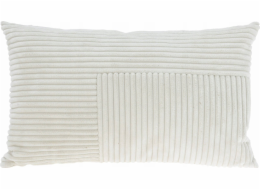 Home Styling Collection Kolekce pro domácí styling Dekorativní polštář s manšestrovým patchworkem na přední straně, 30 x 50 cm