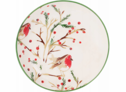 Home Styling Collection Kolekce pro domácí styling Vánoční hluboký talíř z kameniny, O 21 cm