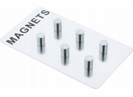 Zeller Magnety Memo, nerezová ocel, 6 kusů, ZELLER