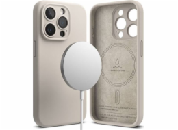 Ringke Silikonový magnetický kryt Ringke MagSafe pro iPhone 15 Pro, kámen