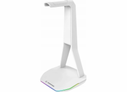 Rampage Stojan na herní sluchátka Tower T14 RGB, 2x USB Hub, bílý