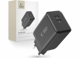 Tech-Protect Nabíječka NC45W-GAN 2xUSB-C síťová nabíječka PD45W černá