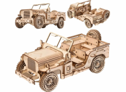 Little-Story Dřevěné puzzle Little Story 3D model - Vojenské vozidlo Jeep