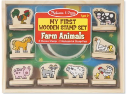 Melissa & Doug MELISSA First dřevěná razítka Farm 12390 - 12390 MELISSA