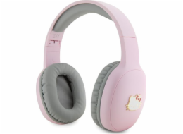 HelloKitty Sluchátka Bluetooth sluchátka Hello Kitty HKBHA1BKHLMP Růžové kovové logo