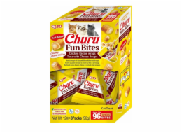 INABA Churu Fun Bites Chicken, tuna and cheese - pamlsek pro kočky - 8x12g