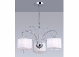 Italux Span retro klasická chromová závěsná lampa (MDM1583/3 WH)